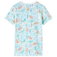 Детска тениска, екрю, 140