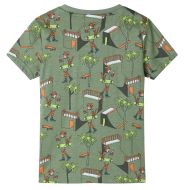 Детска пижама с къс ръкав, светлооранжева, 104