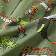 Детска пижама с къс ръкав, светлооранжева, 104