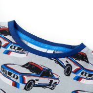 Детска пижама с къс ръкав, сива, 116