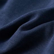 Детски суитшърт с качулка, тъмносин меланж и оранжево, 128