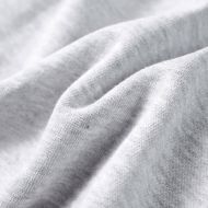 Детски суитшърт с качулка, сив меланж и оранжево, 92