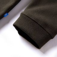 Детски суитшърт, тъмно каки и камел, 128