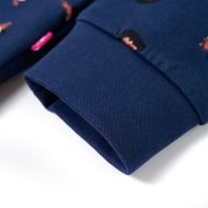 Детски суитшърт с качулка, нейви син, 104