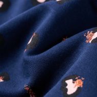 Детски суитшърт с качулка, нейви син, 116