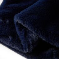 Детско палто от изкуствен косъм, тъмносиньо, 116