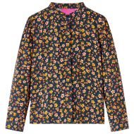 Детска риза с маншетна яка, тъмносиньо, 92