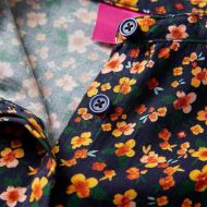 Детска риза с маншетна яка, тъмносиньо, 92