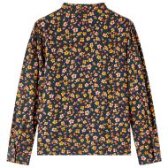 Детска риза с яка с лента, тъмносиня, 104