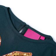 Детска тениска с дълъг ръкав, тъмнозелена, 104