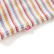 Детска тениска с дълги ръкави, ниска яка, екрю, 116