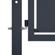 Градинска порта от стомана 100x75 см, антрацит