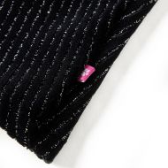 Детска пола с леопардова лента, черна, 92