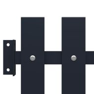 Ограден панел, антрацит, 178x100 см, прахово боядисана стомана