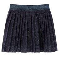 Детска пола с блясък, тъмносиня, 140