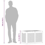 Градинска кутия за съхранение, 180 л, черна, PP ратан