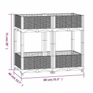 Повдигната леха, 80x40x71 см, полипропилен