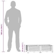 Повдигната леха, 80x40x23 см, полипропилен