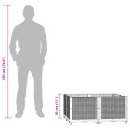 Повдигната леха, 80x80x38 см, полипропилен