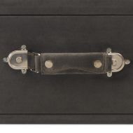 Маса за кафе, сива, 80x40x46 см, кадифе