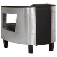 Фотьойл Aviator, черен, естествена кожа