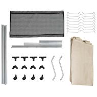 Кош за сортиране на пране с 4 торби, кремав, стомана