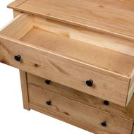 Страничен шкаф, 80x40x73 см, бор, Panama Range