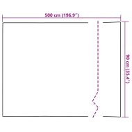 Самозалепващи фолиа за мебели, 2 бр, естествен, 500x90 см, PVC