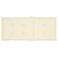 Накланящи градински столове с възглавници 8 бр тик масив