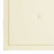 Сгъваеми градински столове с възглавници, 6 бр, тик масив