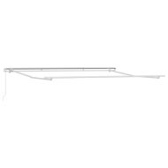 Сгъваем навес Оранжево и кафяво 450 x 300 cm текстил