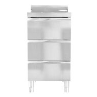 Кухненски шкафове за търговци, 3 бр., неръждаема стомана