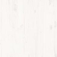 Рамка за легло, бяла, дърво масив, 120x190 см, Small Double