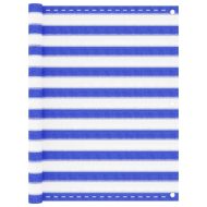 Балконски параван, синьо и бяло, 120x300 см, HDPE