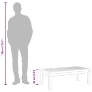 Маса за кафе, 100x50x33 см, акациево дърво масив