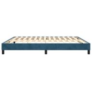 Рамка за легло с пружини, тъмносиня, 180x200 см, кадифе