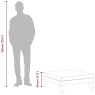 Модулна табуретка с тъмносива възглавница, акациево дърво масив