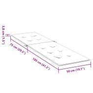 Възглавница за стол шезлонг бежова (75+105)x50x4 см