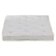 Възглавница за палетен диван, сива, 120x80x10 см