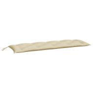 Възглавница за градинска пейка бежова 150x50x7 см оксфорд плат