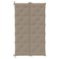 Възглавница за градинска пейка таупе 180x(50+50)x7 см оксфорд