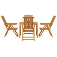 Комплект за хранене в градината 5 pcs Кафяво