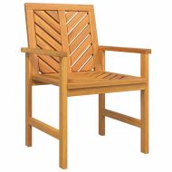 Комплект за почивка в градина Кафяво Масивна акациева дървесина