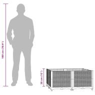 Повдигната леха, 80x80x38 см, полипропилен