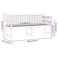 Градинска пейка, 180 cм, акациево дърво масив
