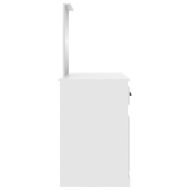 Тоалетка с огледало, бяла, 130x50x132,5 см