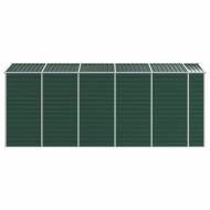 Градинска барака зелена 191x470x198 см поцинкована стомана