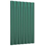 Покривни панели 36 бр поцинкована стомана зелени 60х36 см
