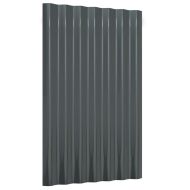 Панели покрив 36 бр поцинкована стомана антрацит 60х36 см
