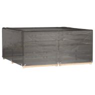 Покривало за градински мебели 16 капси 205x205x90 см квадратно